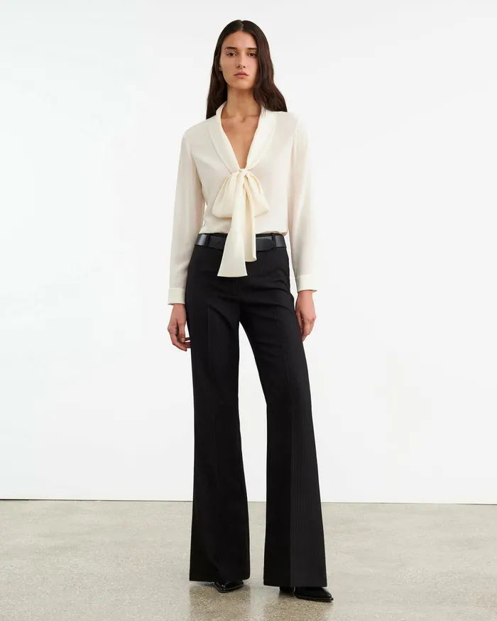 ANGELIQUE SILK BLOUSE Ivory Women Nili Lotan Tops