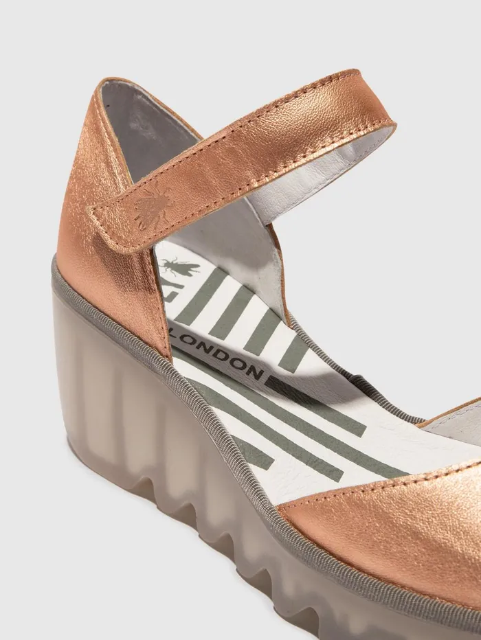 Ankle Strap Sandals BISO305FLY BLUSH GOLD Women Fly London Sandals