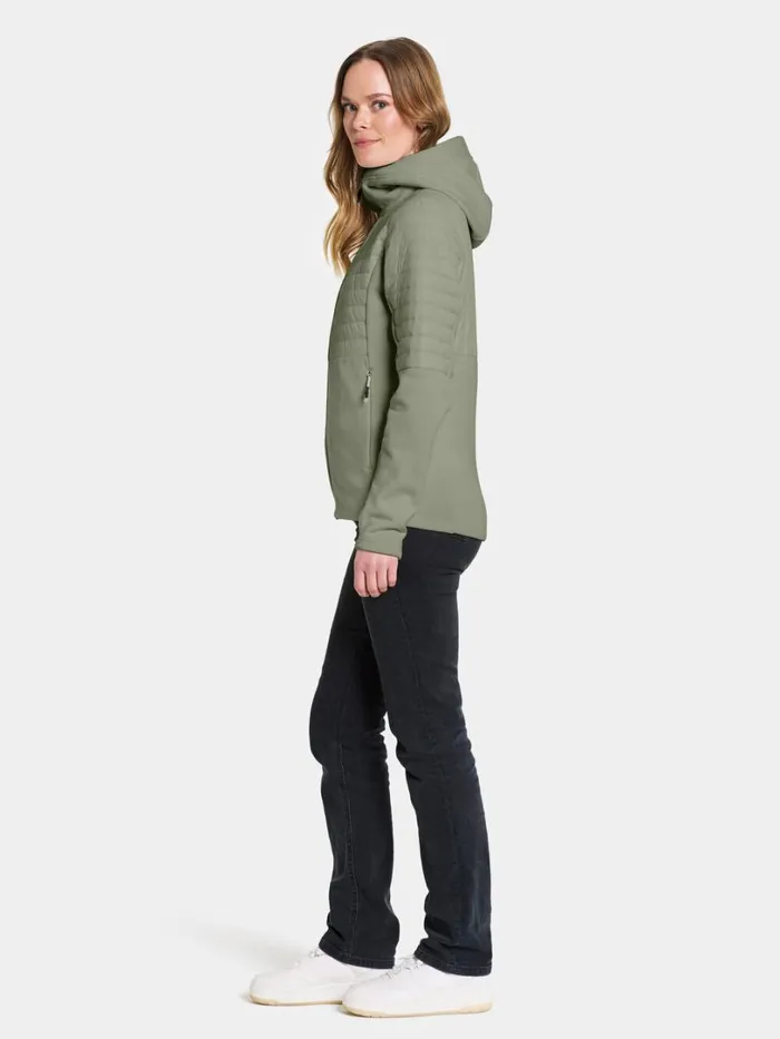 Annema Fullzip Light Moss Women Didriksons Outdoor Jackets