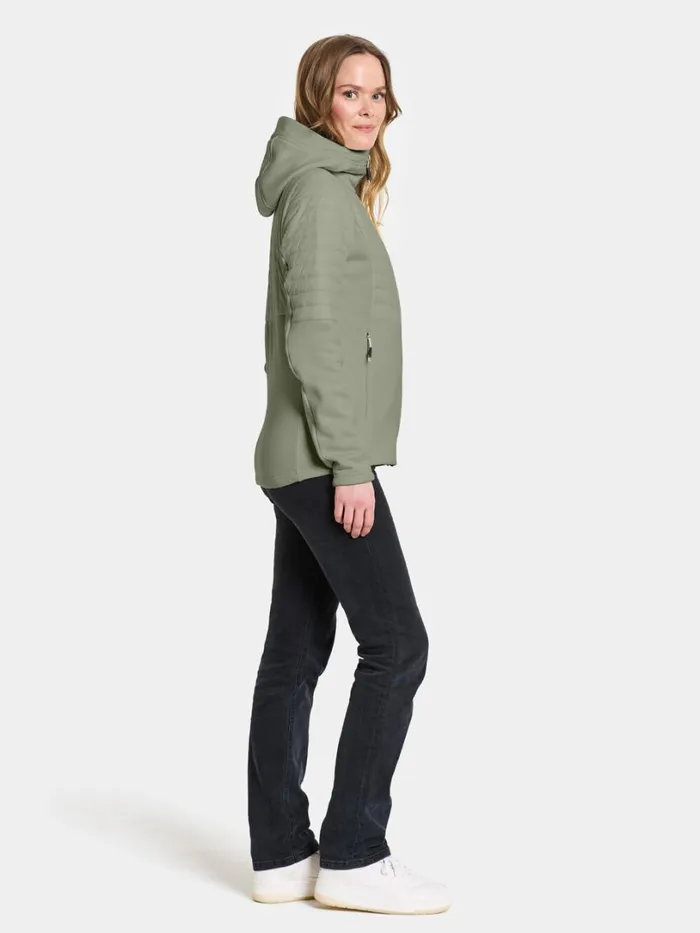 Annema Fullzip Light Moss Women Didriksons Outdoor Jackets