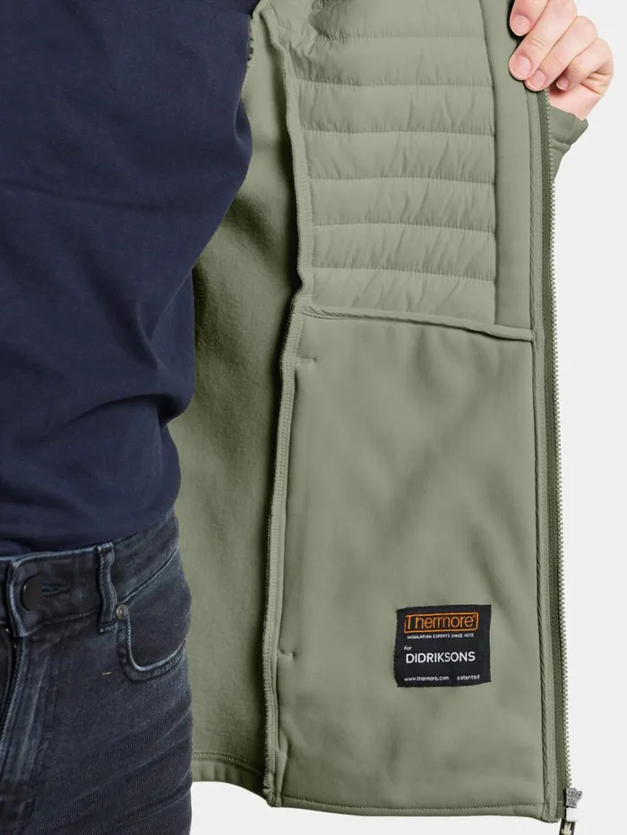 Annema Fullzip Light Moss Women Didriksons Outdoor Jackets