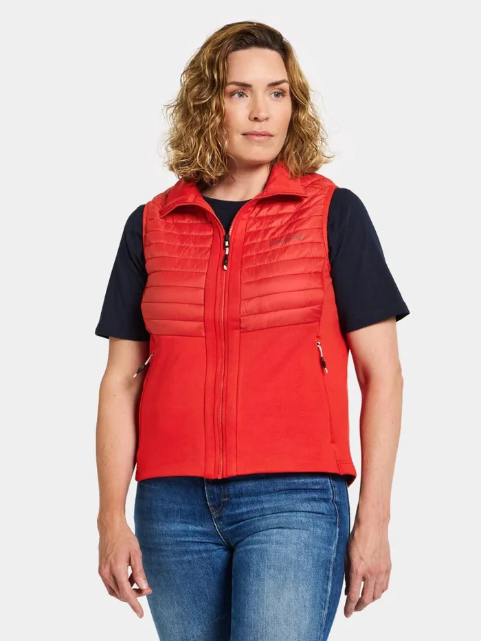 Annema Vest Lava Red Women Didriksons Vests