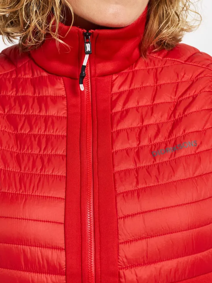Annema Vest Lava Red Women Didriksons Vests Annema Vest Lava Red Women Didriksons Vests