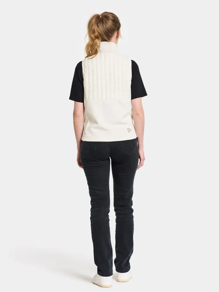 Annema Vest Shell White Women Didriksons Vests Annema Vest Shell White Women Didriksons Vests