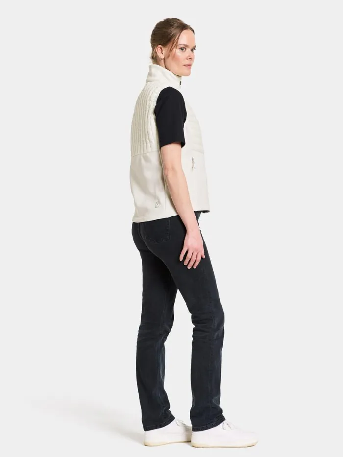 Annema Vest Shell White Women Didriksons Vests Annema Vest Shell White Women Didriksons Vests