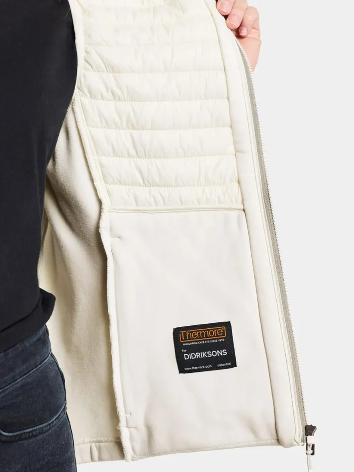 Annema Vest Shell White Women Didriksons Vests Annema Vest Shell White Women Didriksons Vests