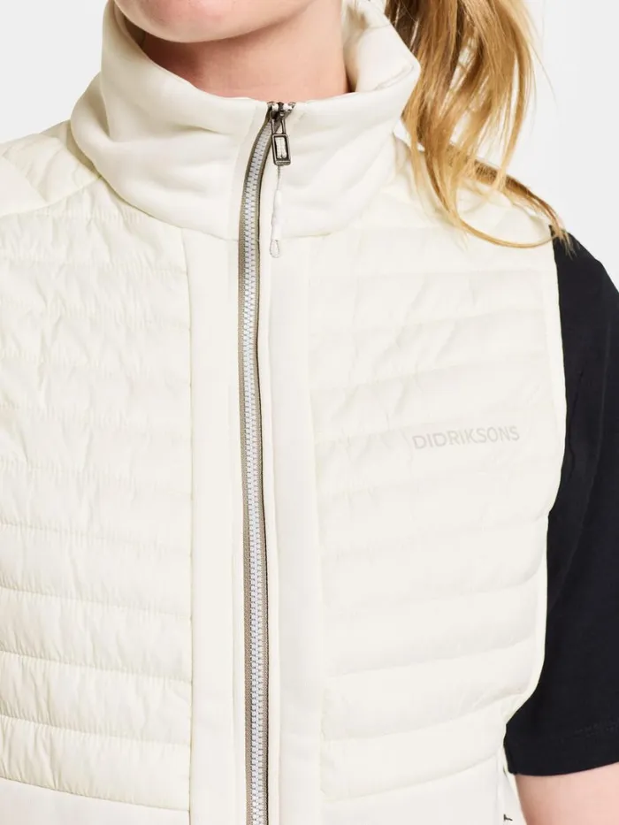 Annema Vest Shell White Women Didriksons Vests Annema Vest Shell White Women Didriksons Vests