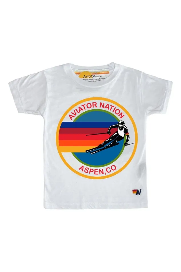 Aspen Tee 8211 White Kids Aviator Nation Tees