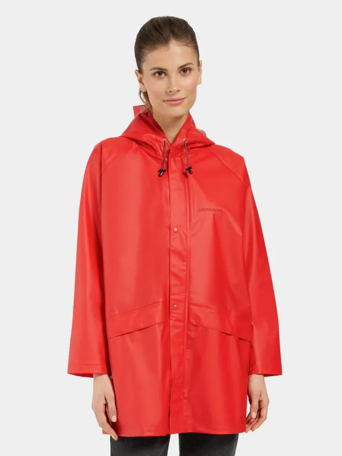 Avon Unisex Jacket 2 Lava Red WomenMen Didriksons Parkas
