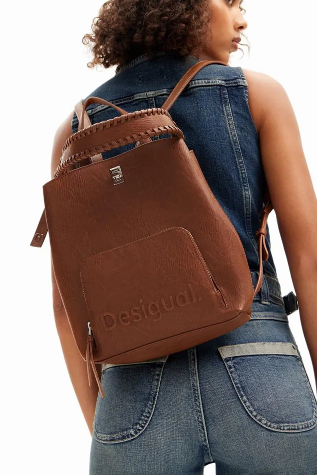 Backpacks Women Desigual S Multiposition Backpack Brown
