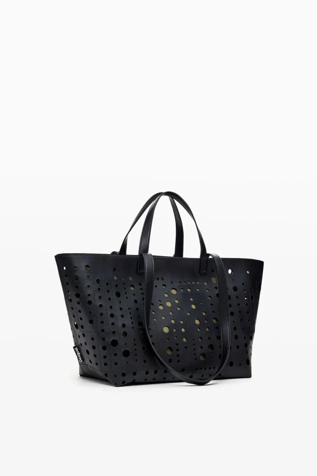 Bags Women Desigual Circle Shopper Bag Black