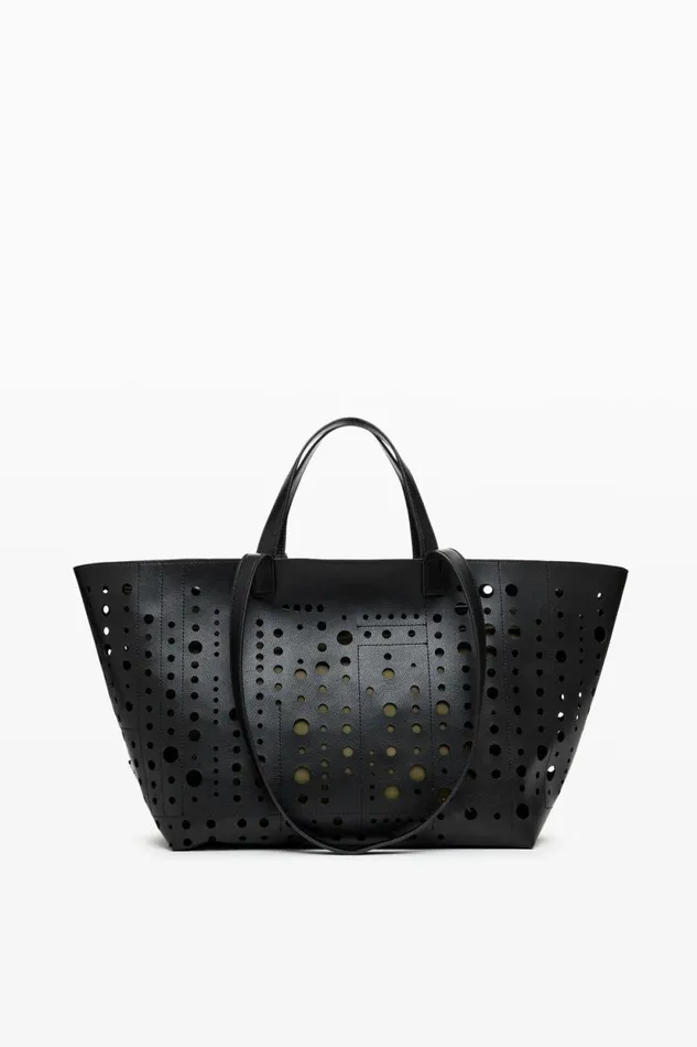 Bags Women Desigual Circle Shopper Bag Black