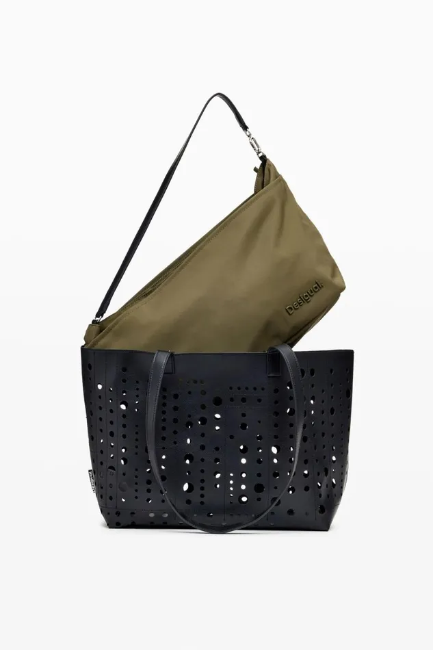 Bags Women Desigual Circle Shopper Bag Black
