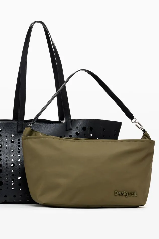 Bags Women Desigual Circle Shopper Bag Black