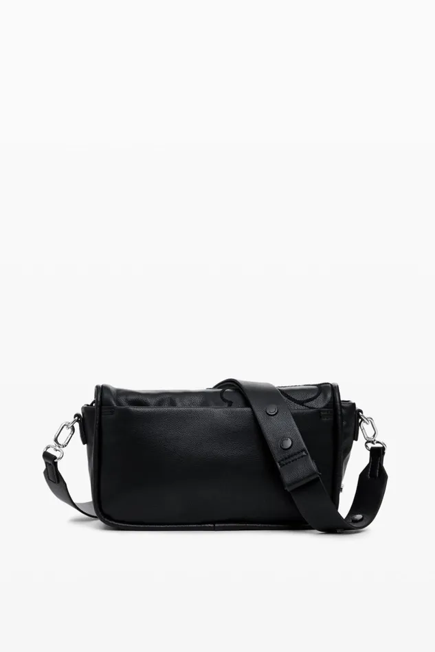 Bags Women Desigual Floral Crossbody Bag Black