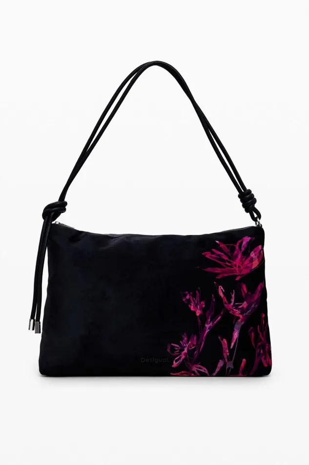 Bags Women Desigual M Bag With Flowers Black