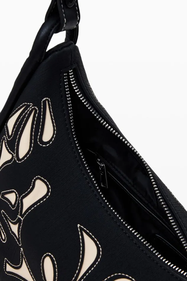Bags Women Desigual M Bag With Flowers Black