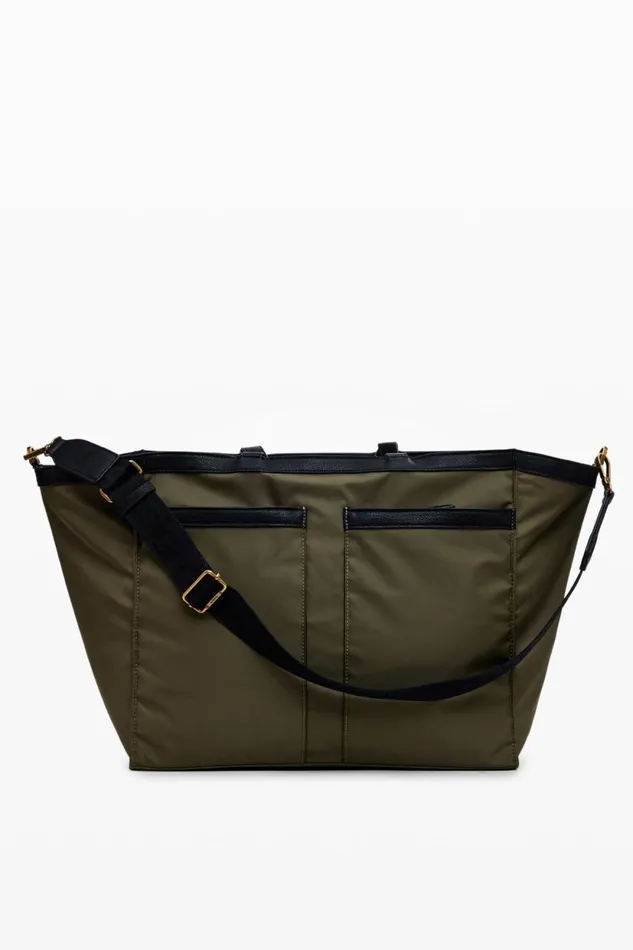 Bags Women Desigual Multipocket Nylon Bag Green