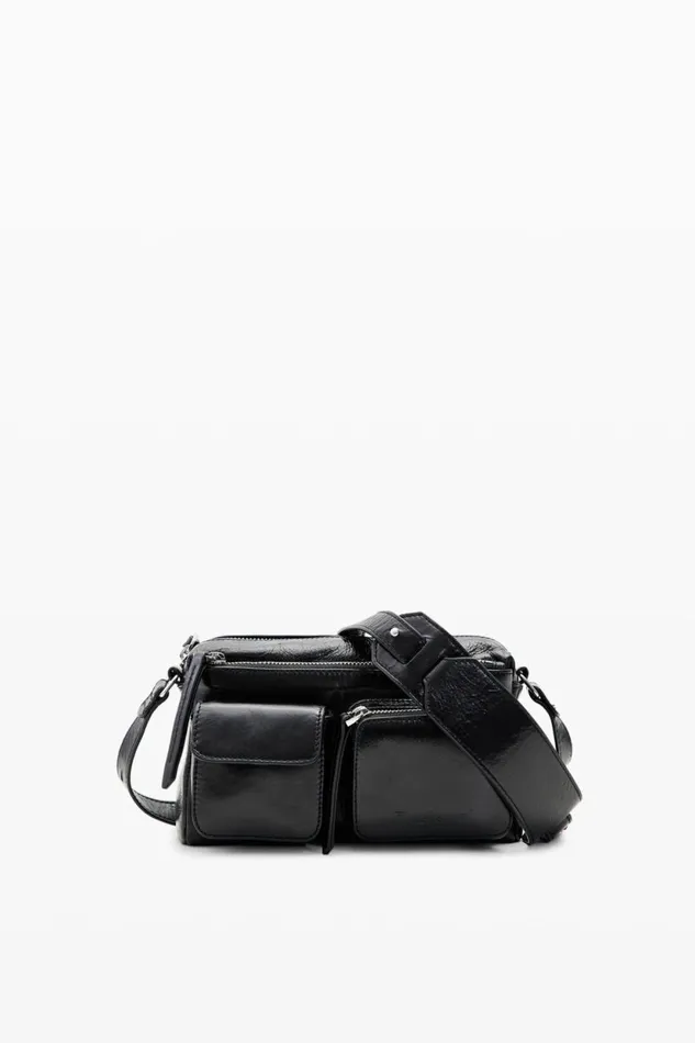 Bags Women Desigual S Leather Pockets Crossbody Bag Black