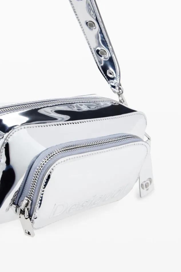 Bags Women Desigual Sling Bag With S Logo Black