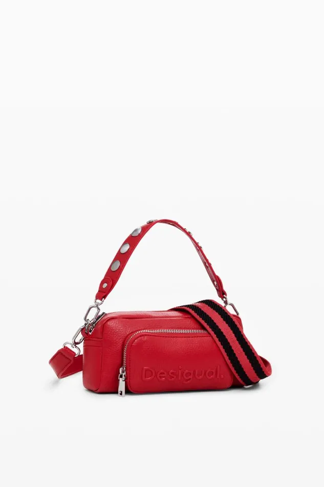 Bags Women Desigual Sling Bag With S Logo Red