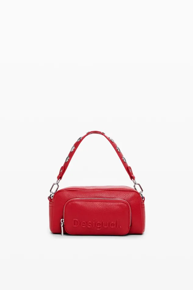 Bags Women Desigual Sling Bag With S Logo Red