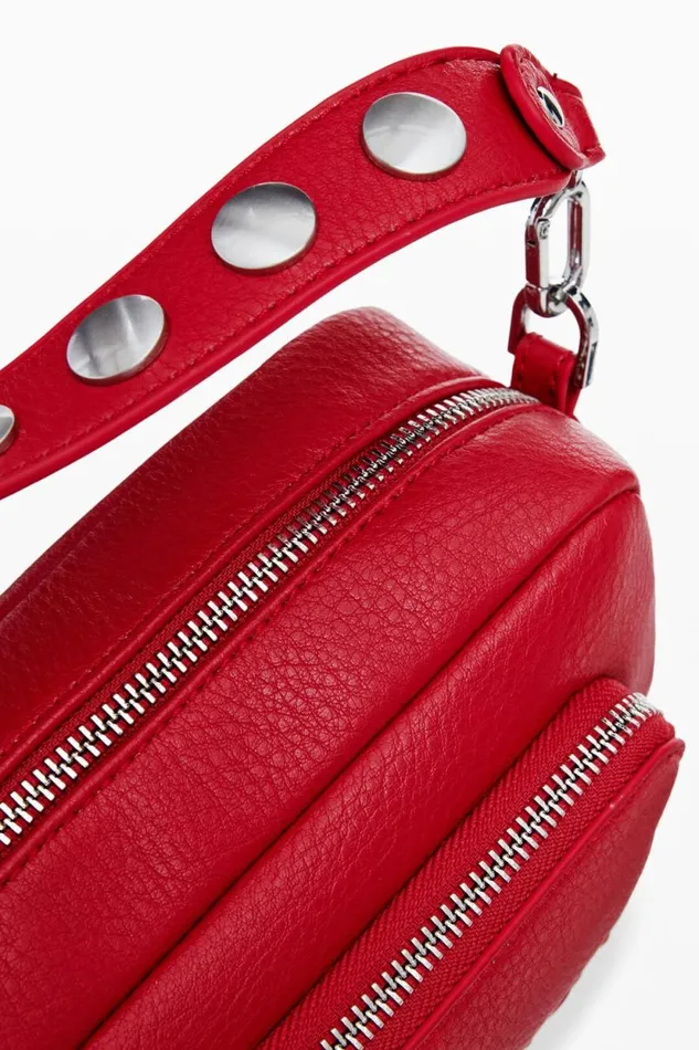 Bags Women Desigual Sling Bag With S Logo Red