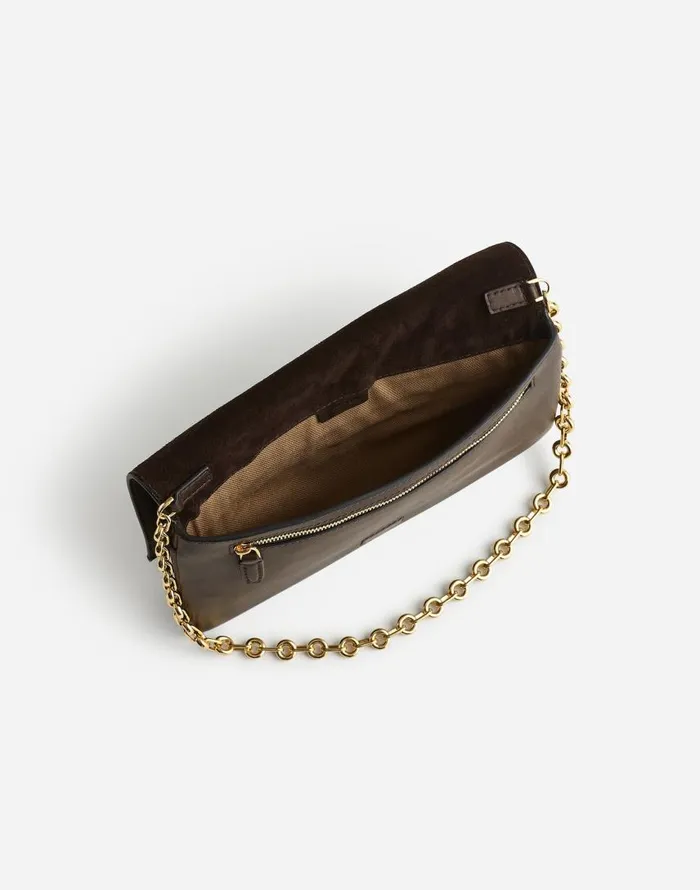 Bags Women Madewell ChainStrap Shoulder Bag Dark Carob