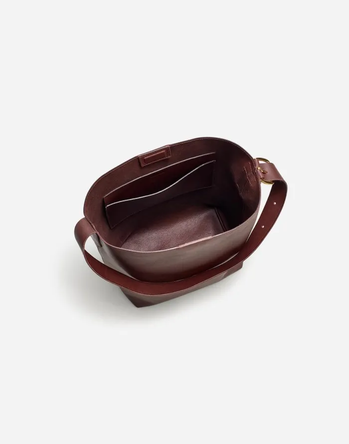 Bags Women Madewell The Essential Bucket Tote Chocolate Raisin