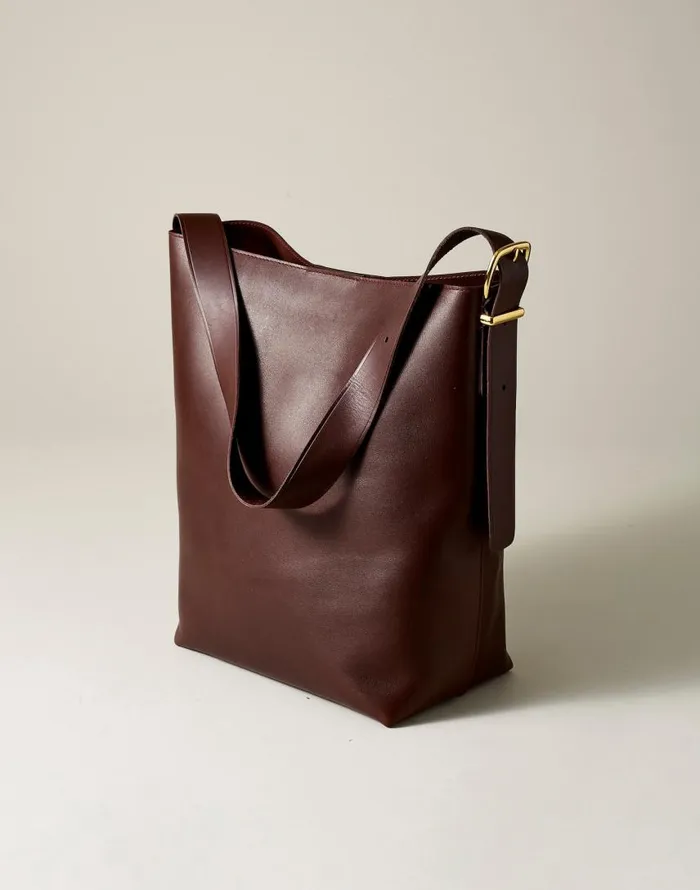 Bags Women Madewell The Essential Bucket Tote Chocolate Raisin