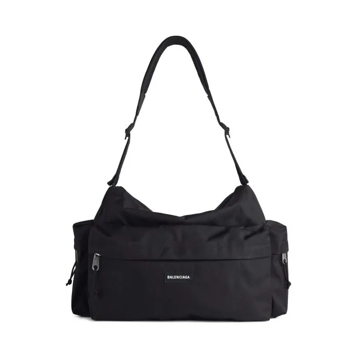 Balenciaga Bags and Totes Men Men039s Explorer Medium Multipocket Weekender In Black Black Balenciaga Bags and Totes Men Men039s Explorer Medium Multipocket Weekender In Black Black
