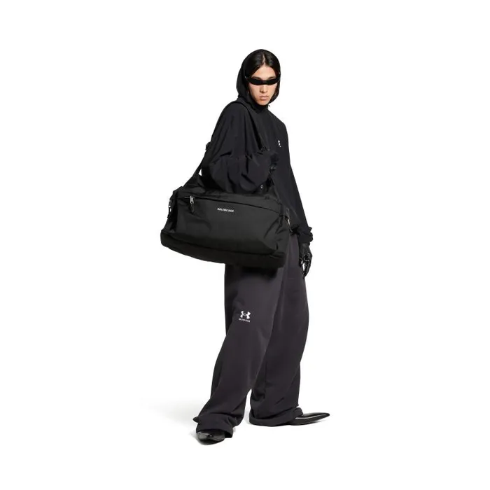 Balenciaga Bags and Totes Men Men039s Explorer Medium Multipocket Weekender In Black Black