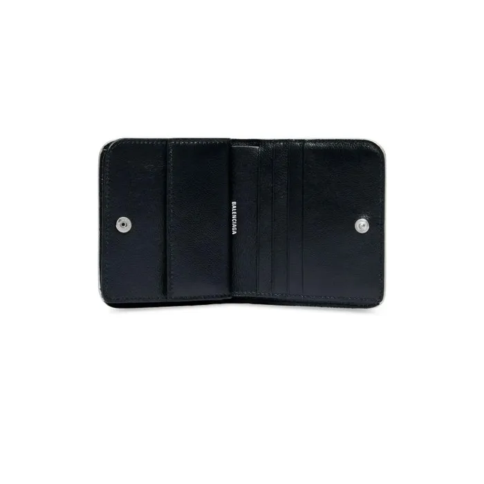 Balenciaga Card Holders Women Women039s Cash Flap Coin And Card Holder Sparkling Fabric In Silver Silver Balenciaga Card Holders Women Women039s Cash Flap Coin And Card Holder Sparkling Fabric In Silver Silver