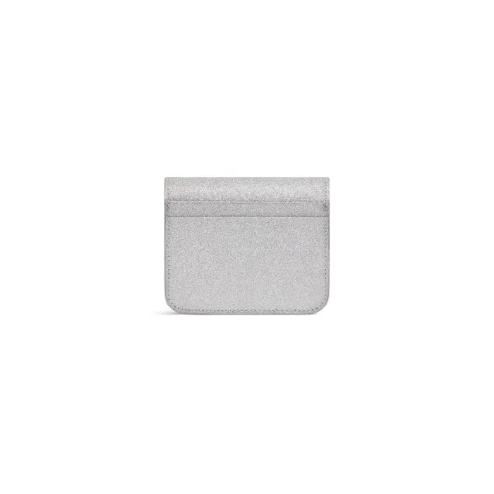 Balenciaga Card Holders Women Women039s Cash Flap Coin And Card Holder Sparkling Fabric In Silver Silver Balenciaga Card Holders Women Women039s Cash Flap Coin And Card Holder Sparkling Fabric In Silver Silver