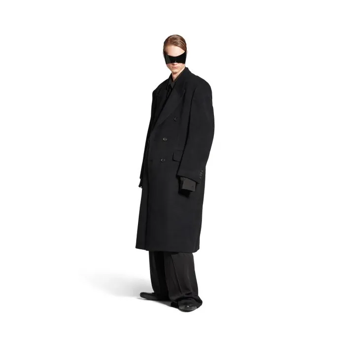 Balenciaga Coats and Jackets Men Men039s Regular Fit Coat In Black Black