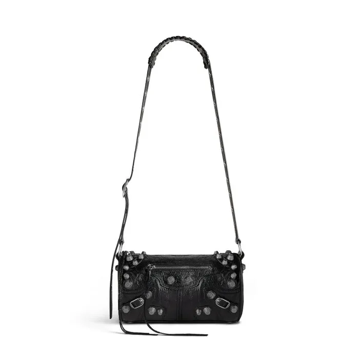 Balenciaga Crossbodies and Messengers Men Le Cagole Cylinder Bag In Black Black Balenciaga Crossbodies and Messengers Men Le Cagole Cylinder Bag In Black Black