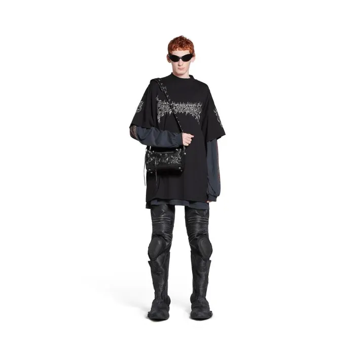 Balenciaga Crossbodies and Messengers Men Le Cagole Cylinder Bag In Black Black