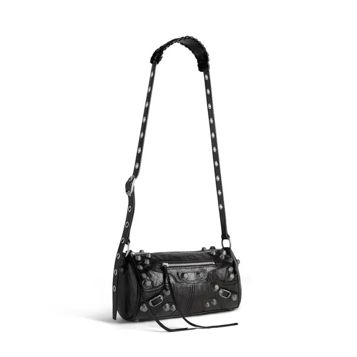 Balenciaga Crossbodies and Messengers Men Le Cagole Cylinder Bag In Black Black
