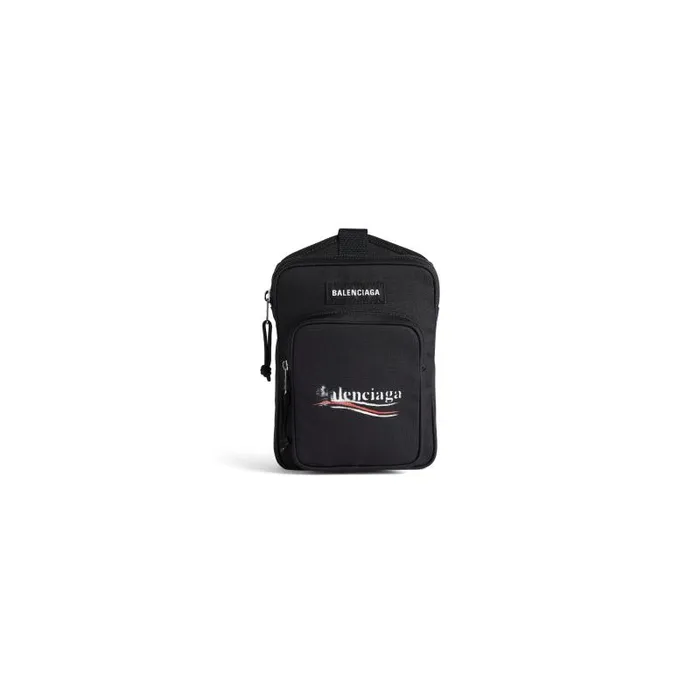Balenciaga Crossbodies and Messengers Men Men039s Explorer Crossbody Messenger Bag In Black Black Balenciaga Crossbodies and Messengers Men Men039s Explorer Crossbody Messenger Bag In Black Black