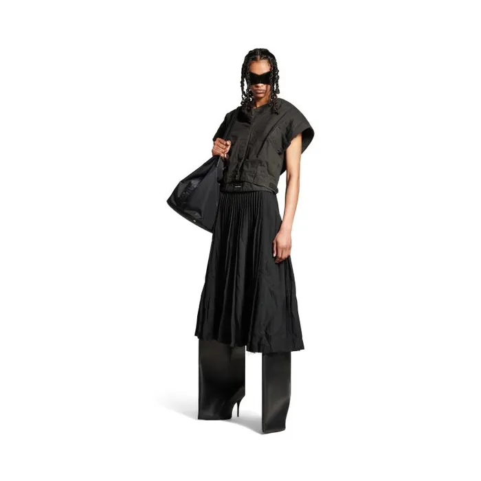 Balenciaga Dresses and Skirts Women Women039s Creased Pleated Skirt In Black Black