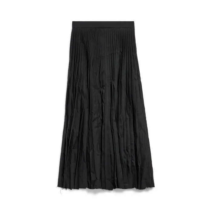Balenciaga Dresses and Skirts Women Women039s Creased Pleated Skirt In Black Black Balenciaga Dresses and Skirts Women Women039s Creased Pleated Skirt In Black Black