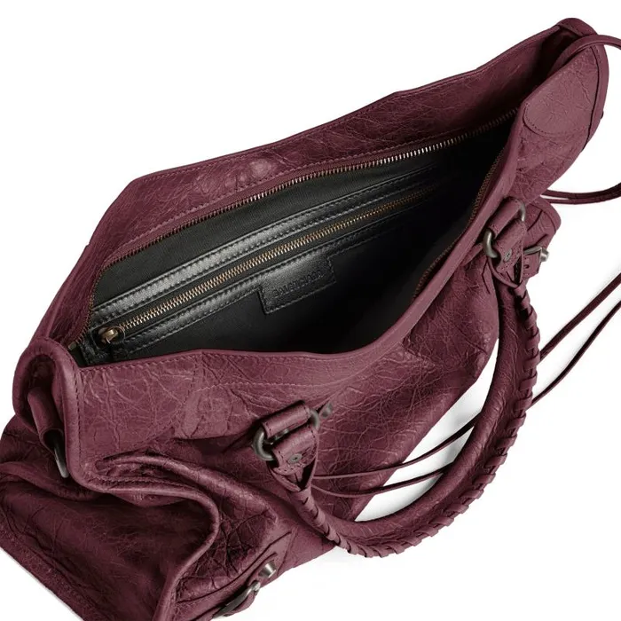 Balenciaga Handbags Women Women039s Le City Medium Bag In Dark Burgundy Dark Burgundy