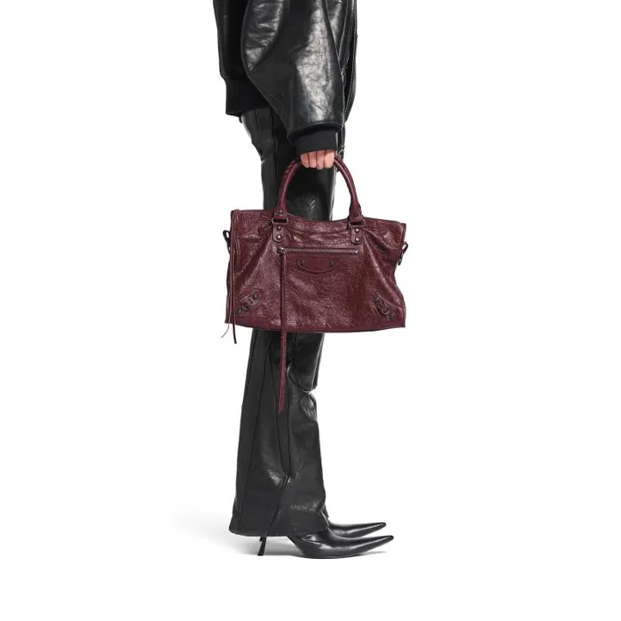 Balenciaga Handbags Women Women039s Le City Medium Bag In Dark Burgundy Dark Burgundy