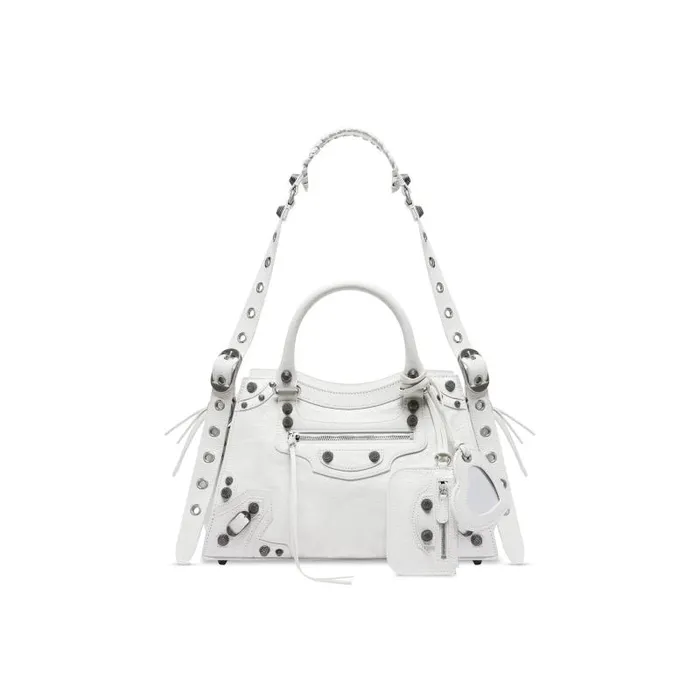 Balenciaga Handbags Women Women039s Neo Cagole City Small Handbag In Optic White Optic White Balenciaga Handbags Women Women039s Neo Cagole City Small Handbag In Optic White Optic White