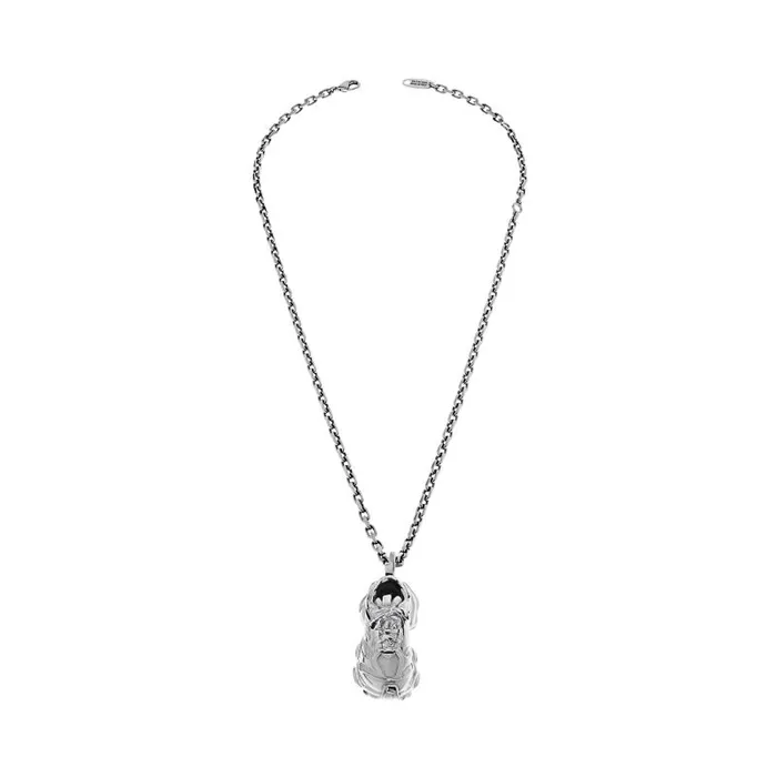 Balenciaga Jewelry WomenMen Keyholder Thin Cargo Necklace In Silver Silver Balenciaga Jewelry WomenMen Keyholder Thin Cargo Necklace In Silver Silver