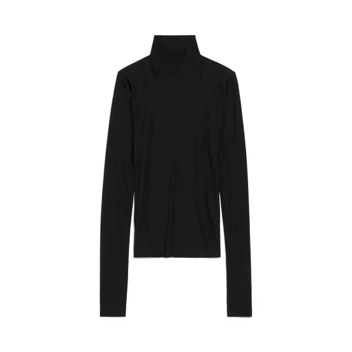 Balenciaga Knitwear Women Women039s Bb Garderobe Fitted Turtleneck In Black Black