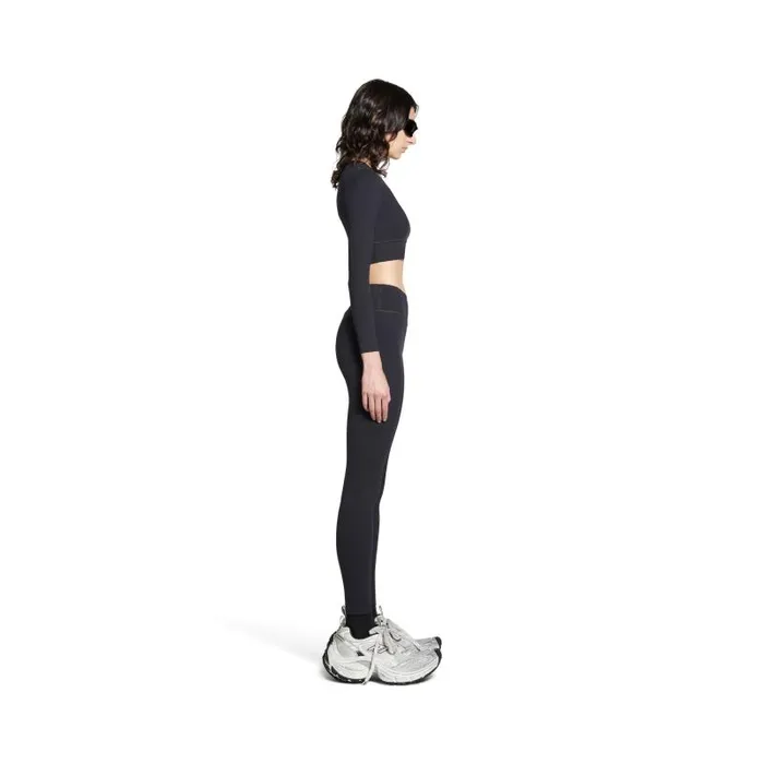 Balenciaga Pants Women Activewear Leggings In Black Black Balenciaga Pants Women Activewear Leggings In Black Black