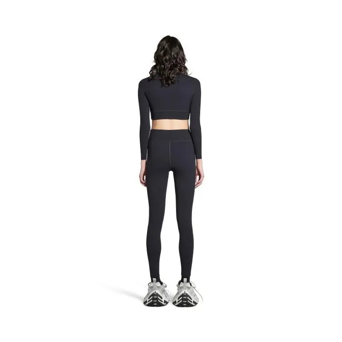 Balenciaga Pants Women Activewear Leggings In Black Black Balenciaga Pants Women Activewear Leggings In Black Black