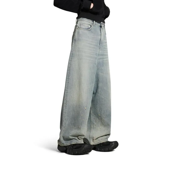 Balenciaga Pants WomenMen Low Crotch Pants In Light Blue Light Blue Balenciaga Pants WomenMen Low Crotch Pants In Light Blue Light Blue