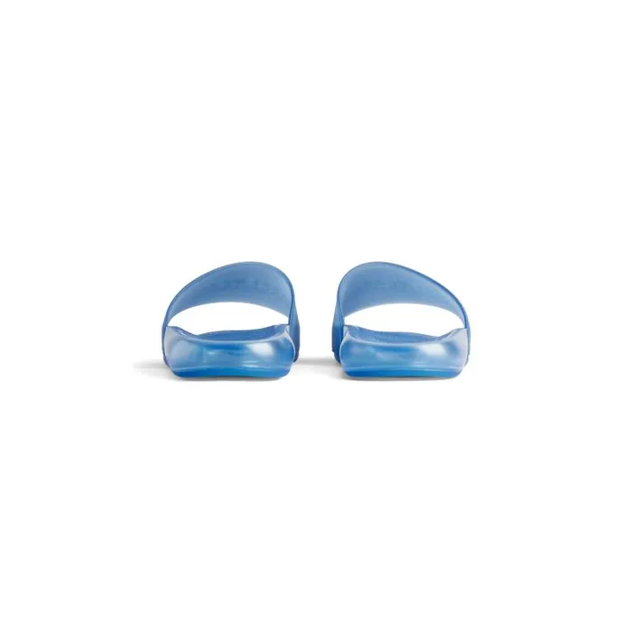 Balenciaga Sandals and Mules Men Men039s Pool Transparent Slide Sandal In Blue Blue Balenciaga Sandals and Mules Men Men039s Pool Transparent Slide Sandal In Blue Blue